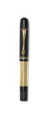 Pelikan 111 black hard rubber and celluloid with solid 14K gold barrel band.